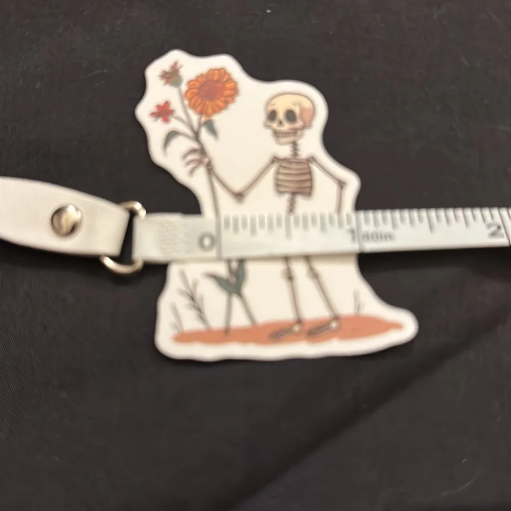 Floral skull stickers/decals.